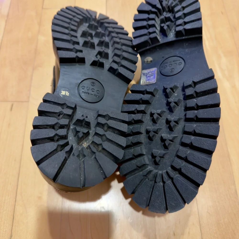 Authentic GUCCI Lug Sole Loafers 38.5 - Picture 3 of 8